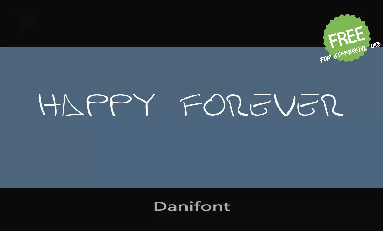 「Danifont」字体效果图