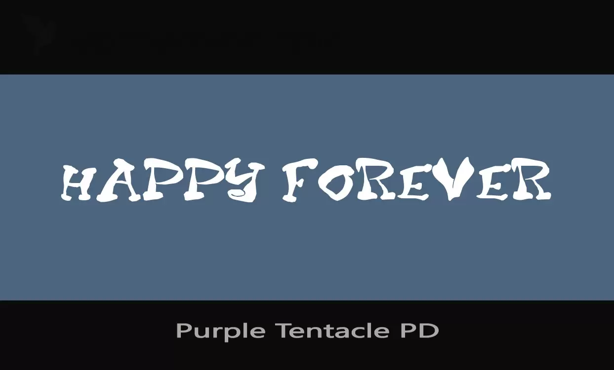 「Purple-Tentacle-PD」字体效果图