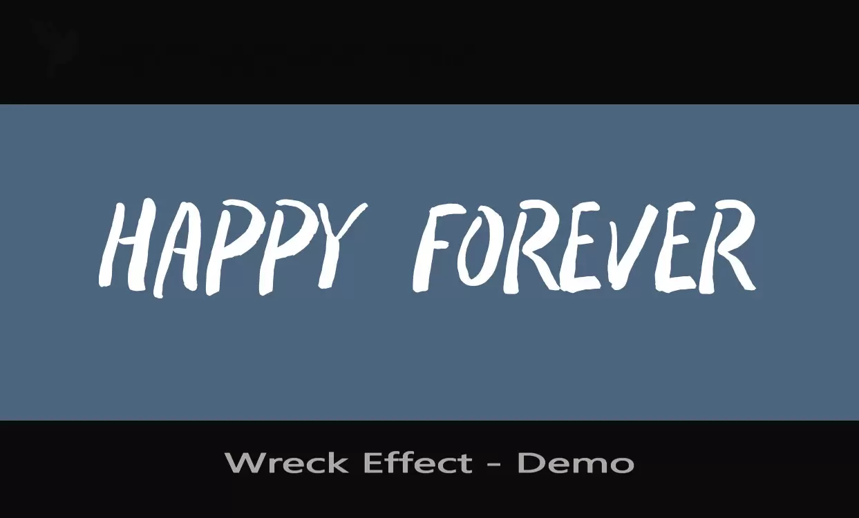 「Wreck-Effect---Demo」字体效果图