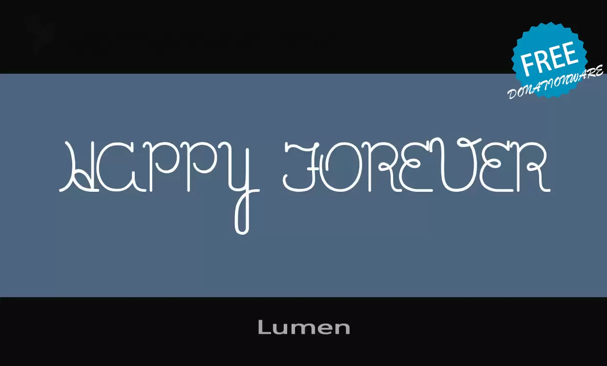 「Lumen」字体效果图