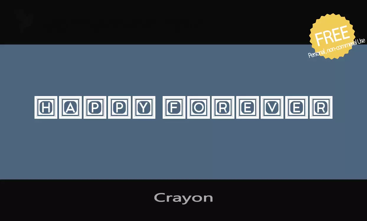 「Crayon」字体效果图