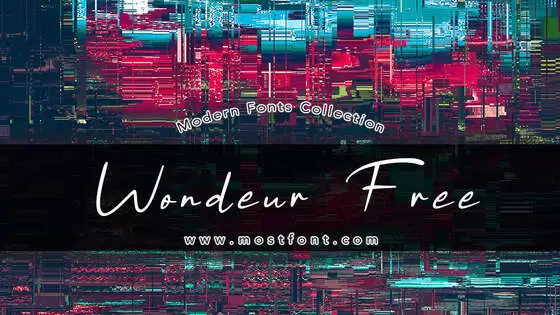 「Wondeur-Free」字体排版样式