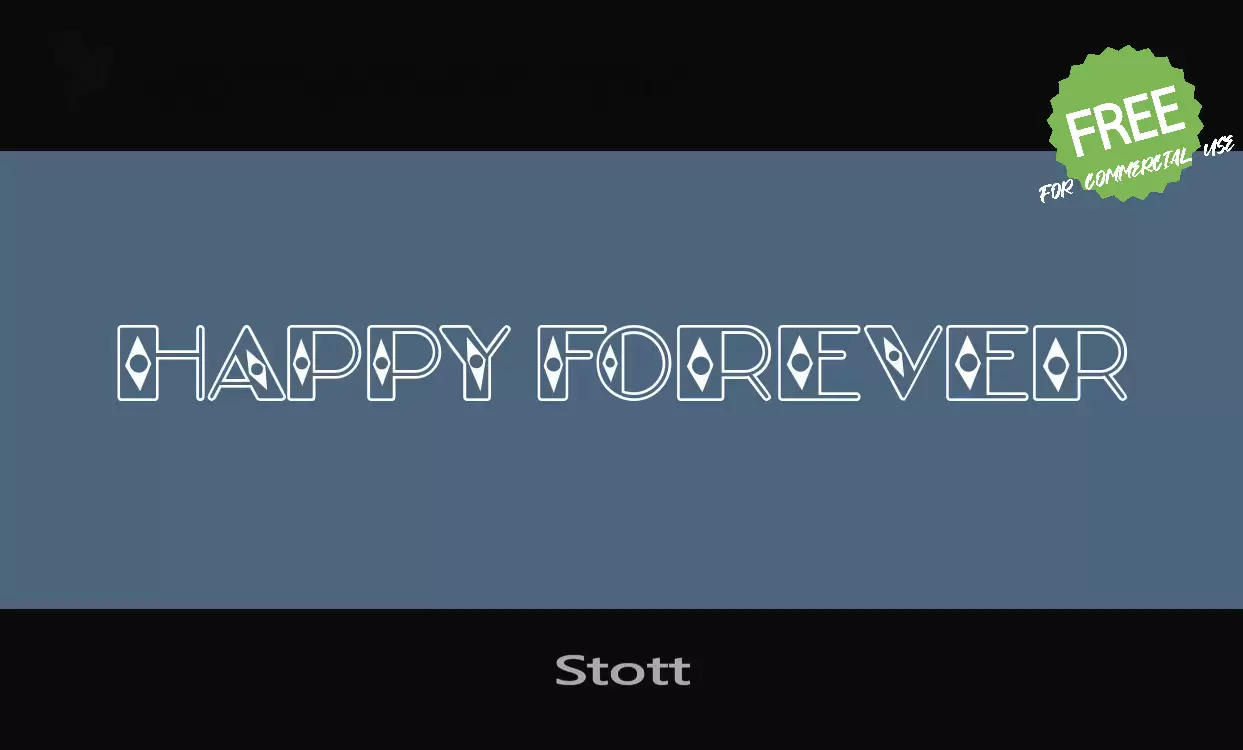 「Stott」字体效果图