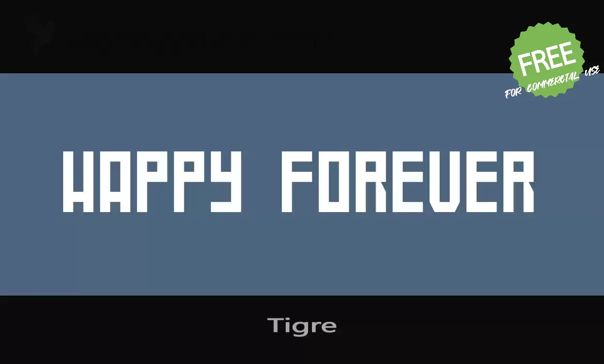 「Tigre」字体效果图