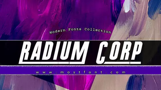 Typographic Design of Radium-Corp