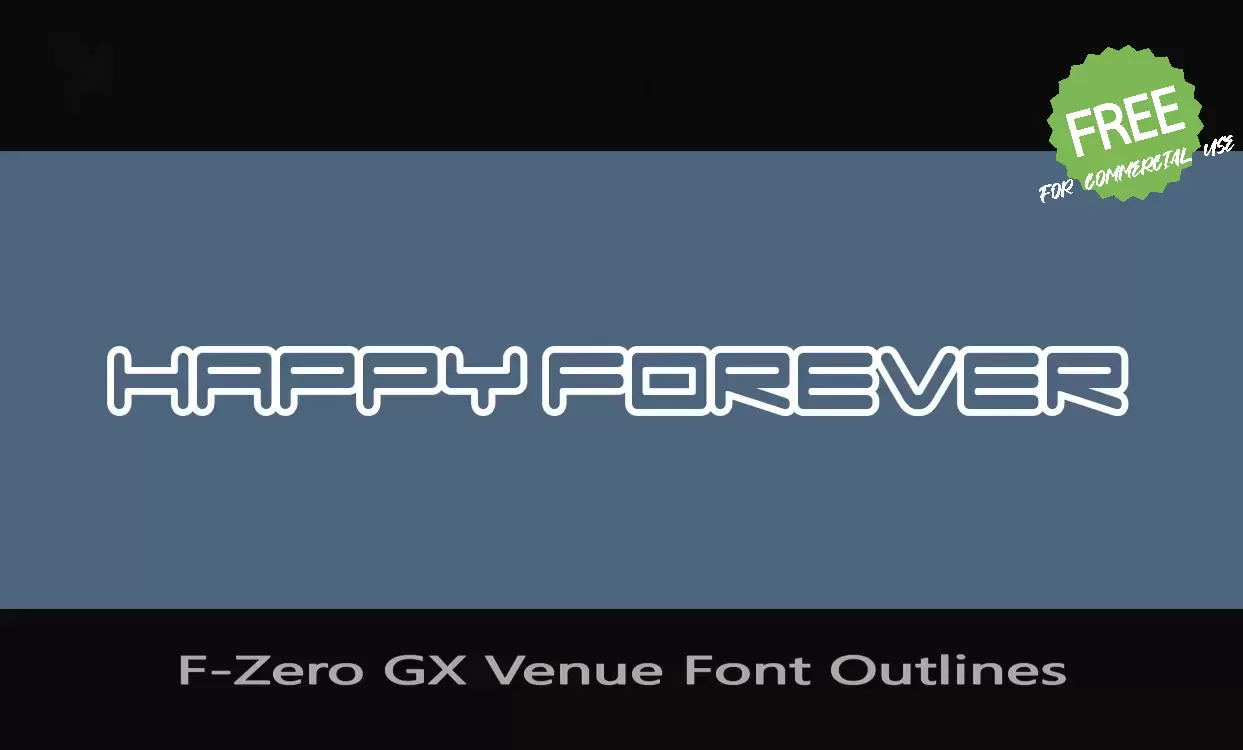 Sample of F-Zero-GX-Venue-Font-Outlines