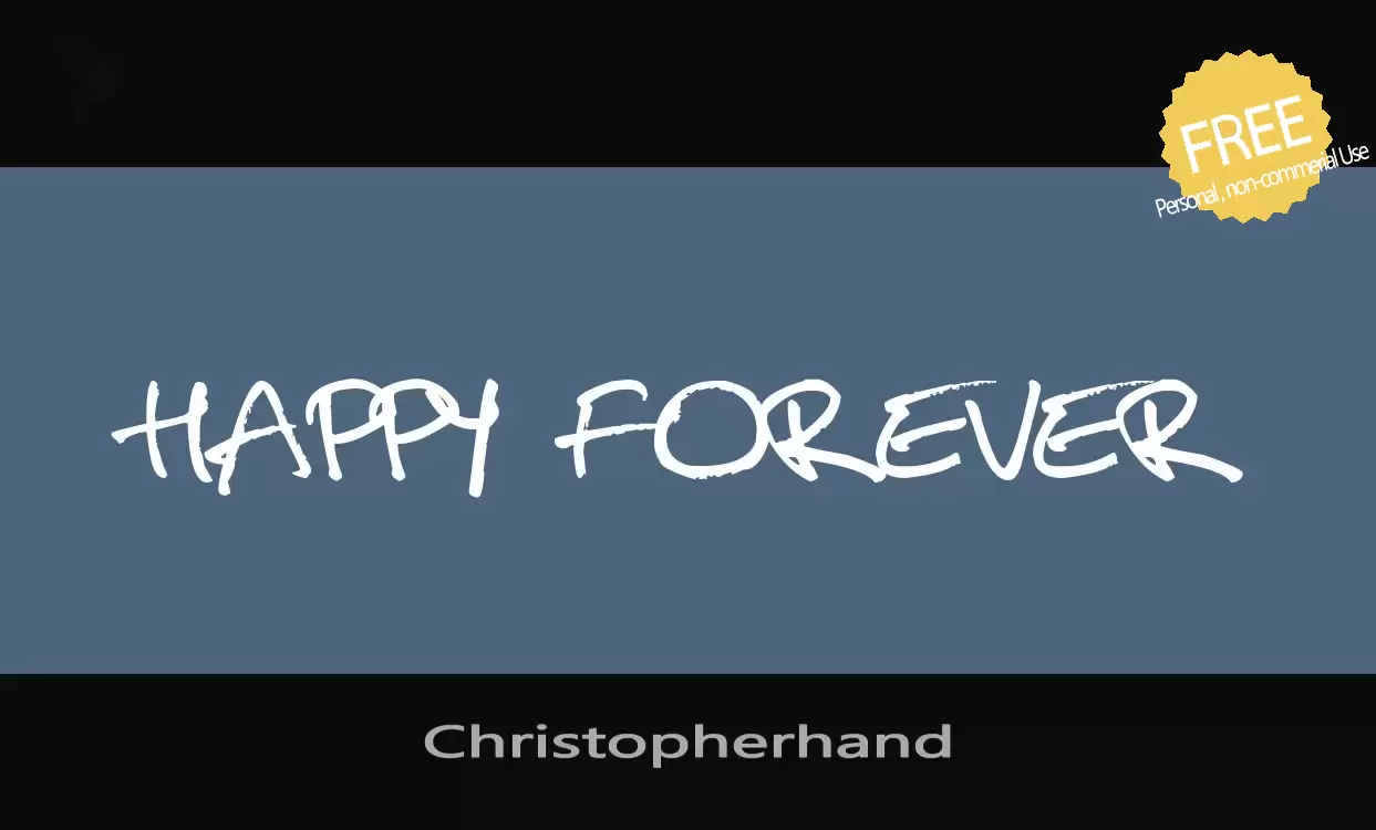 「Christopherhand」字体效果图