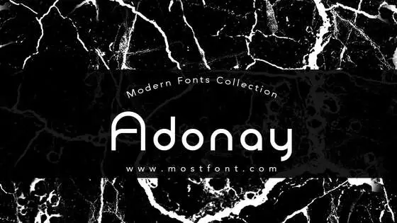 Typographic Design of Adonay