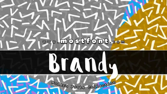 Typographic Design of Brandy-Alexander