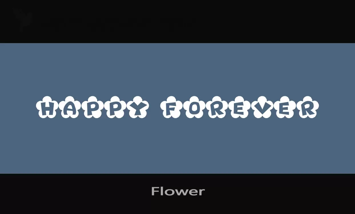 「Flower」字体效果图