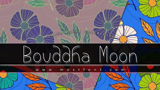 Typographic Design of Bouddha-Moon