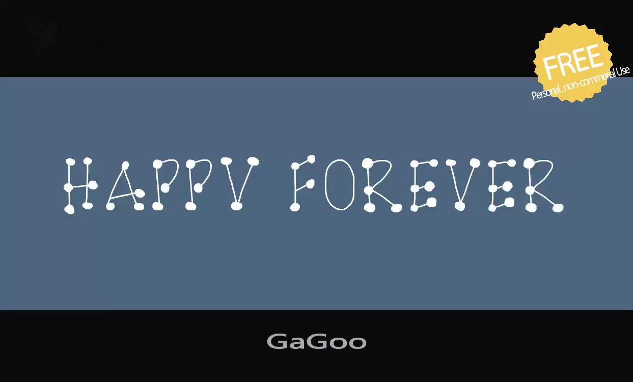 Font Sample of GaGoo