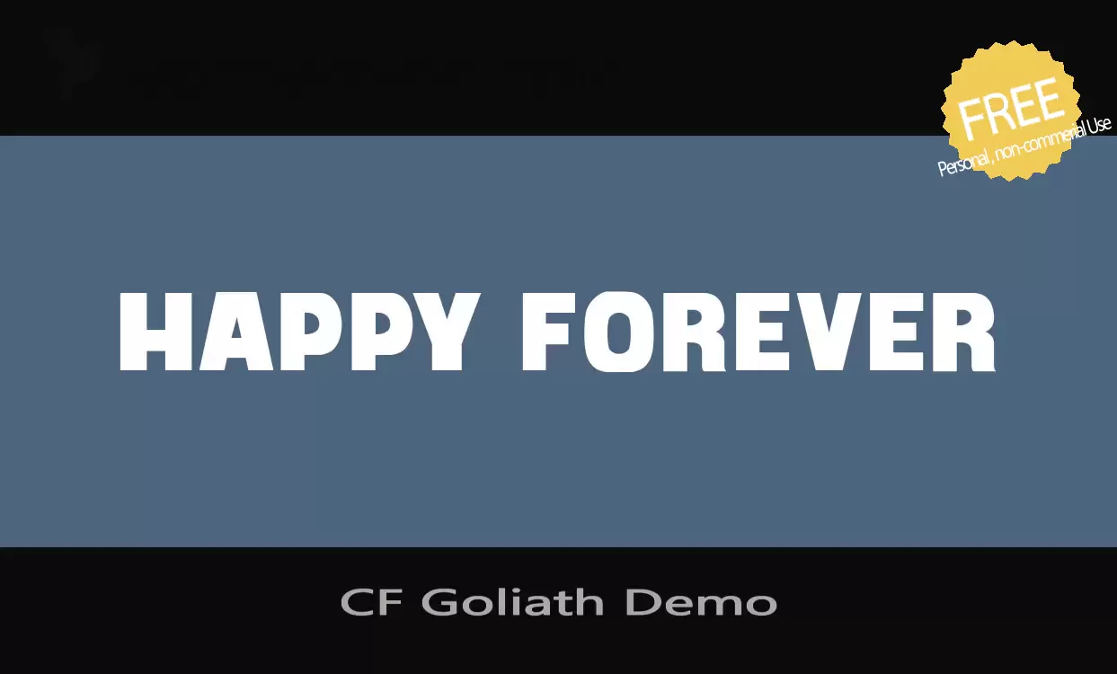 Sample of CF-Goliath-Demo