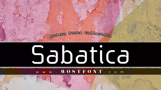 Typographic Design of Sabatica-Regular