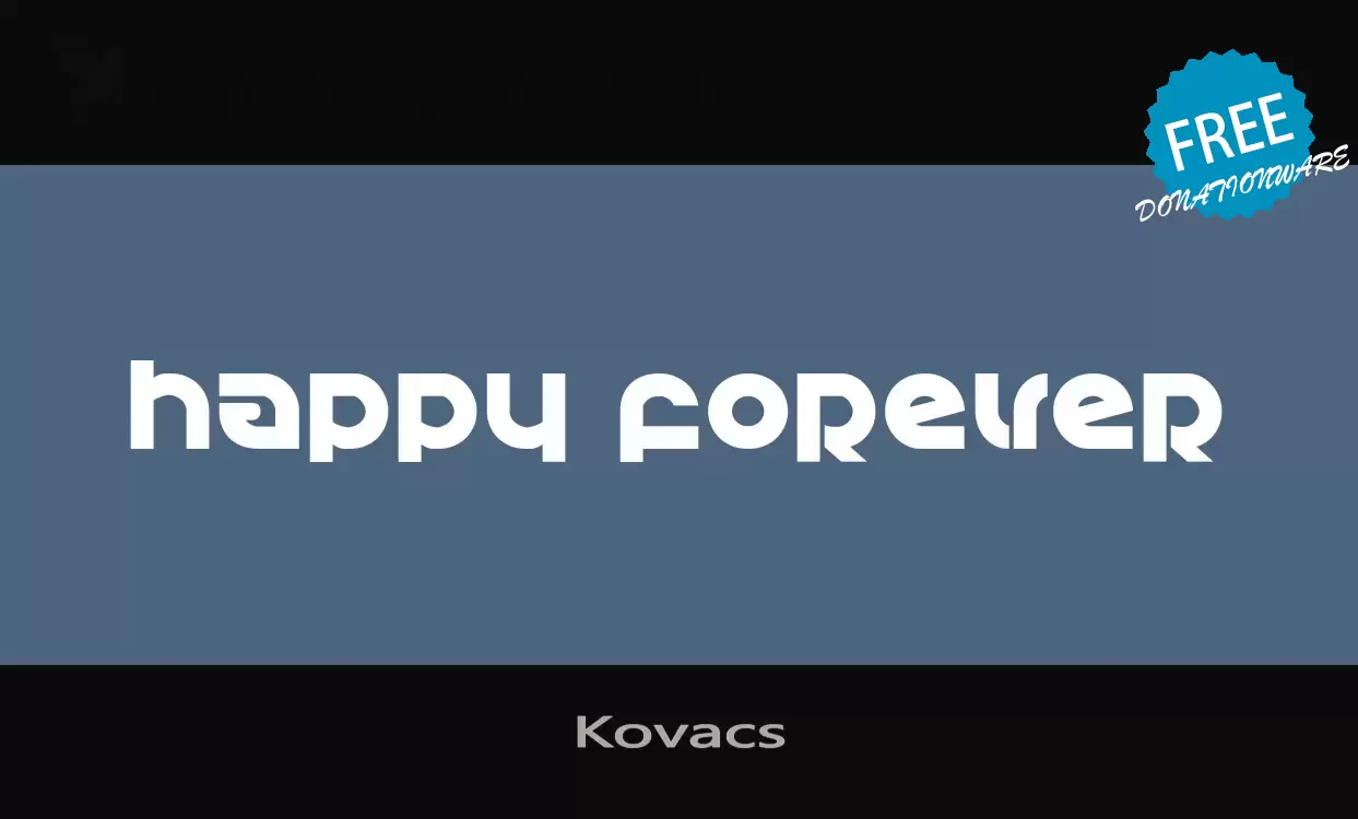 「Kovacs」字体效果图