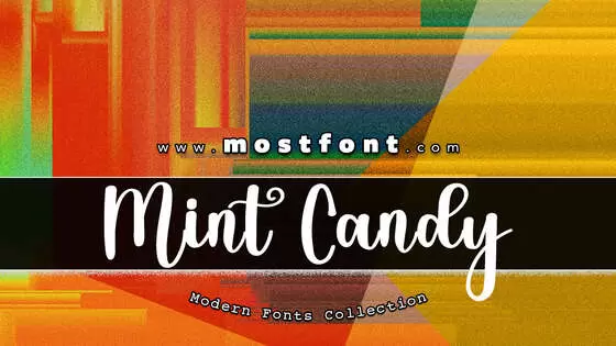 Typographic Design of Mint-Candy