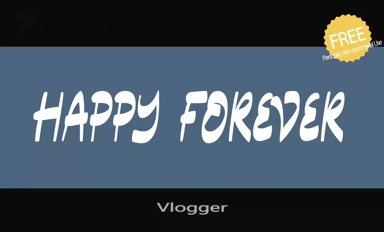 Font Sample of Vlogger