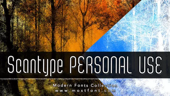 Typographic Design of Scantype-PERSONAL-USE