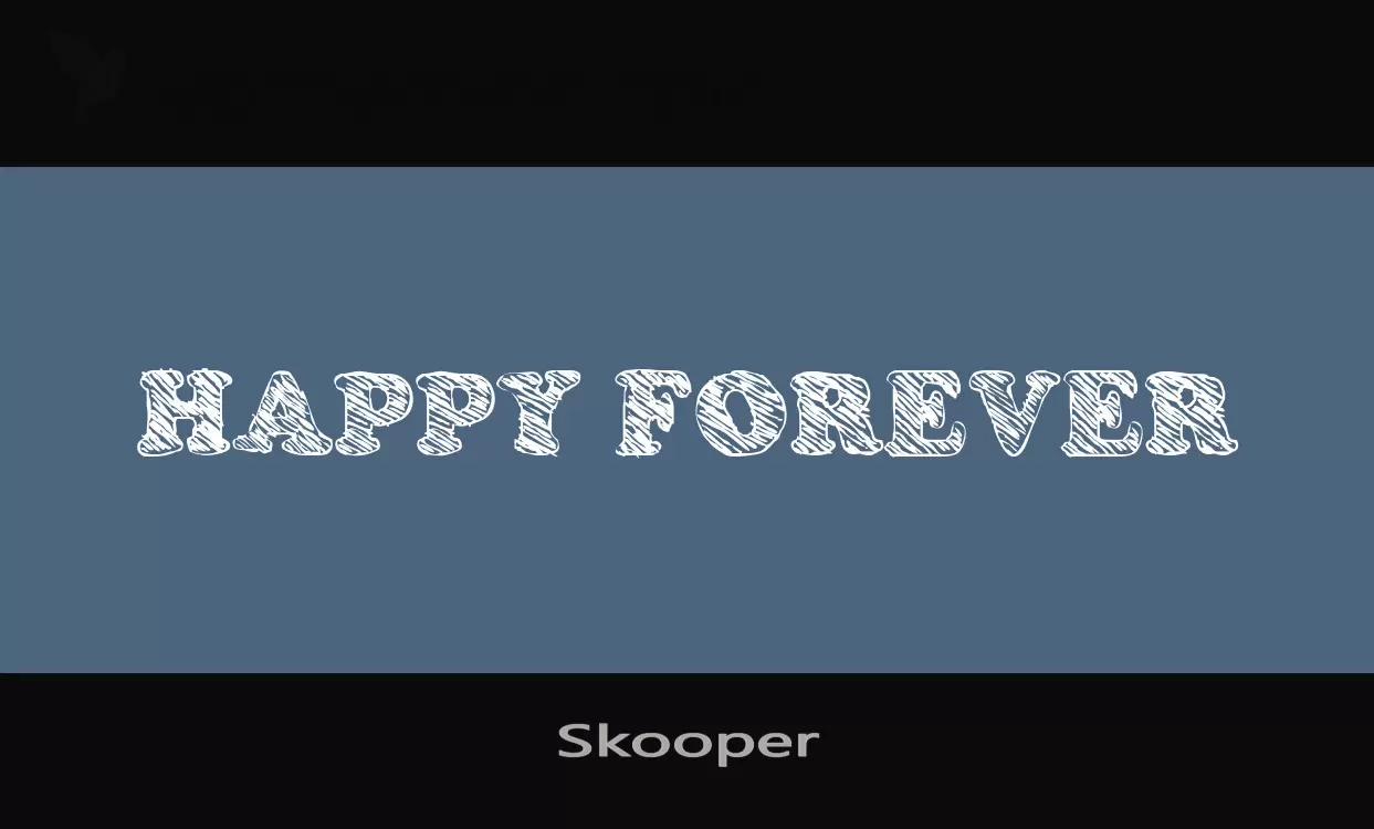 「Skooper」字体效果图