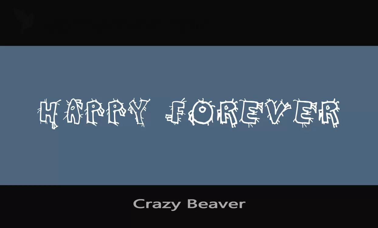 「Crazy-Beaver」字体效果图