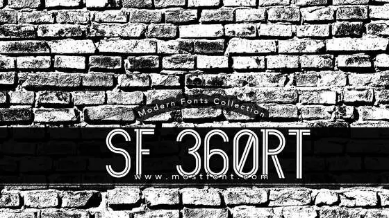 Typographic Design of SF-360RT