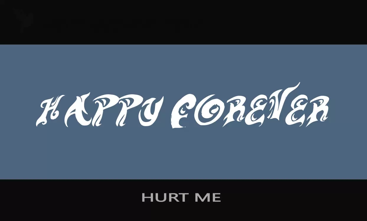 Font Sample of HURT-ME