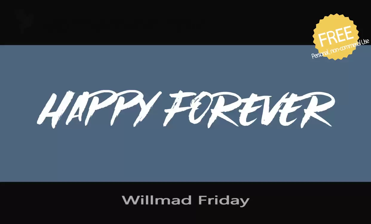 Sample of Willmad-Friday