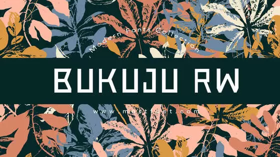 「Bukuju-RW」字体排版图片