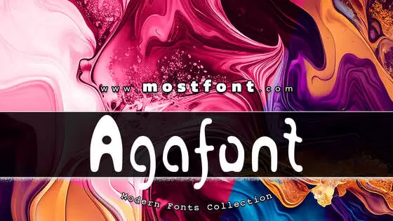 Typographic Design of Agafont