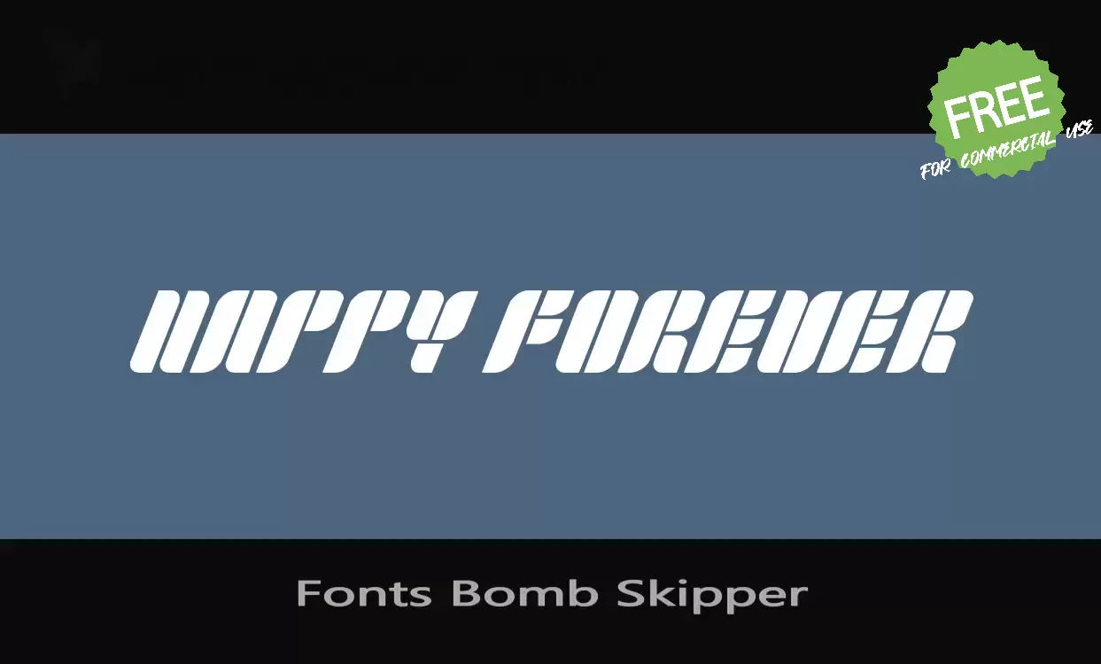 Sample of Fonts-Bomb-Skipper