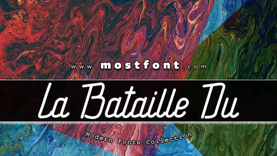 Typographic Design of La-Bataille-Du-Sanctuaire