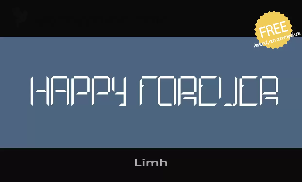 Font Sample of Limh