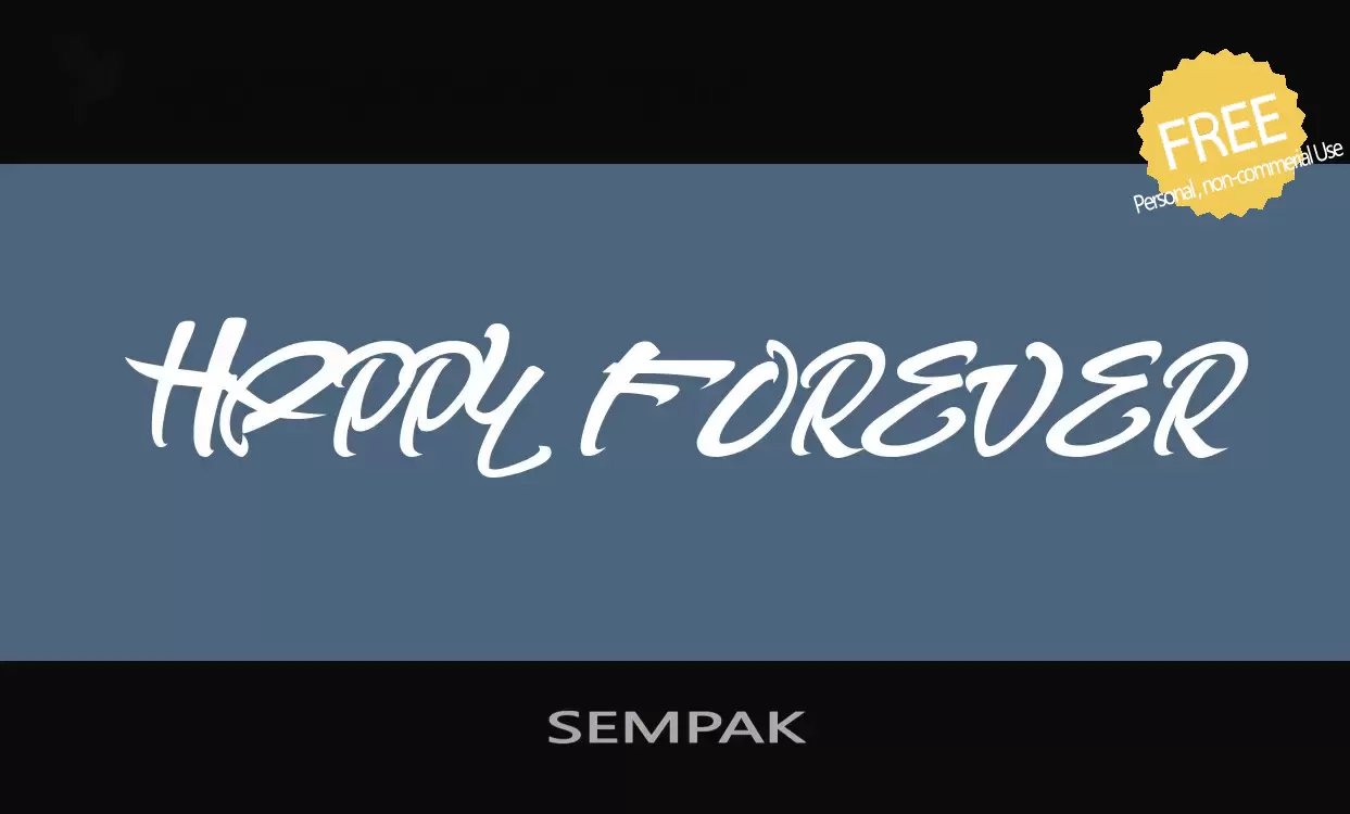 「SEMPAK」字体效果图