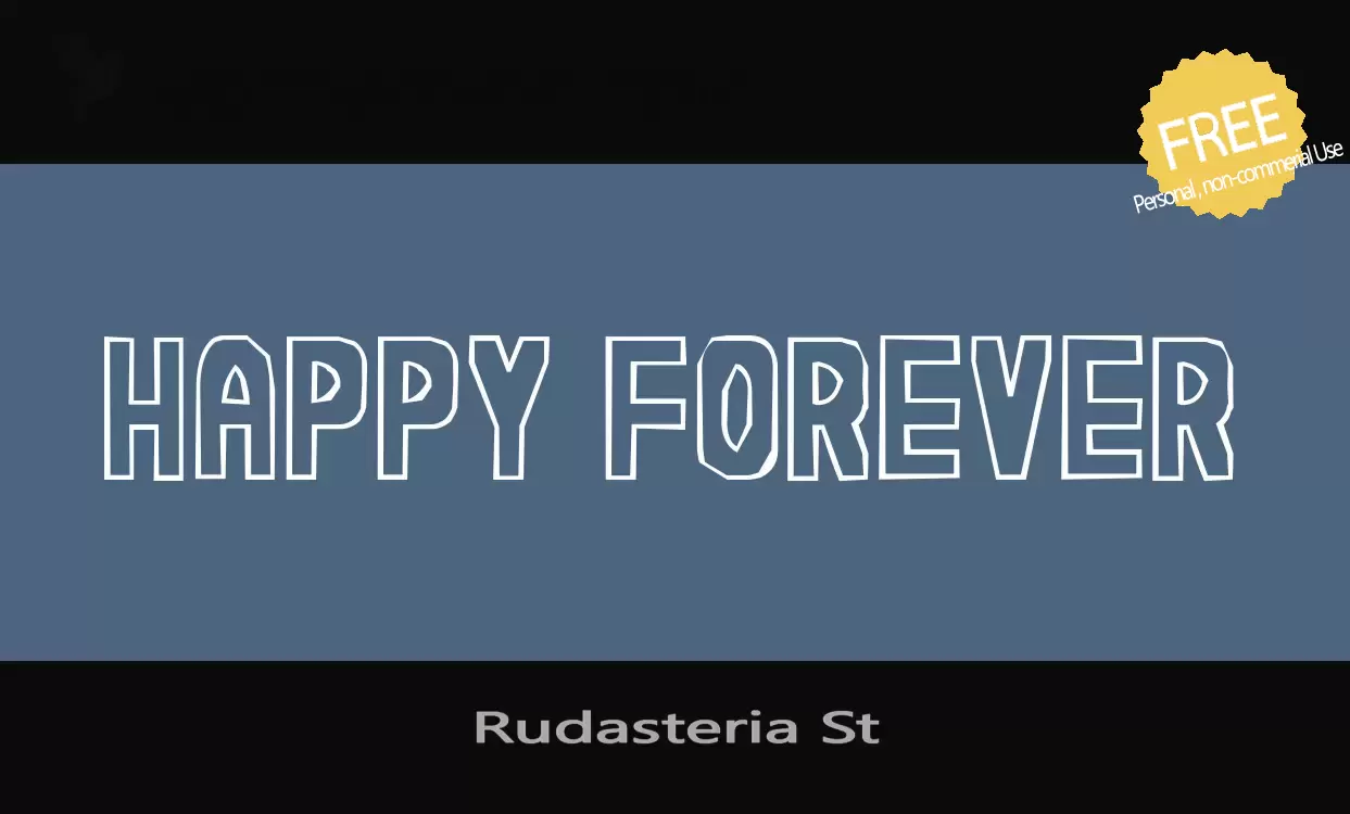 Font Sample of Rudasteria-St