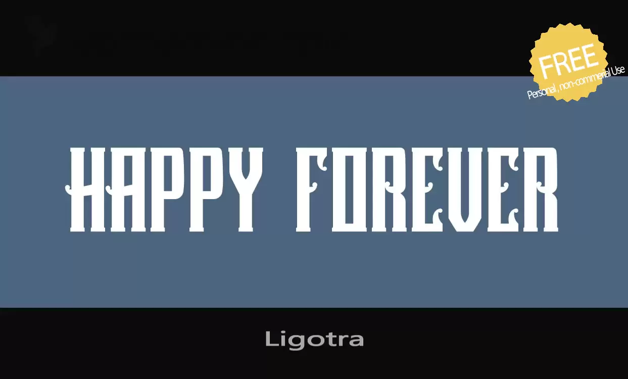 「Ligotra」字体效果图