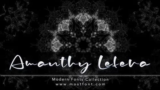 Typographic Design of Amanthy-Lefera
