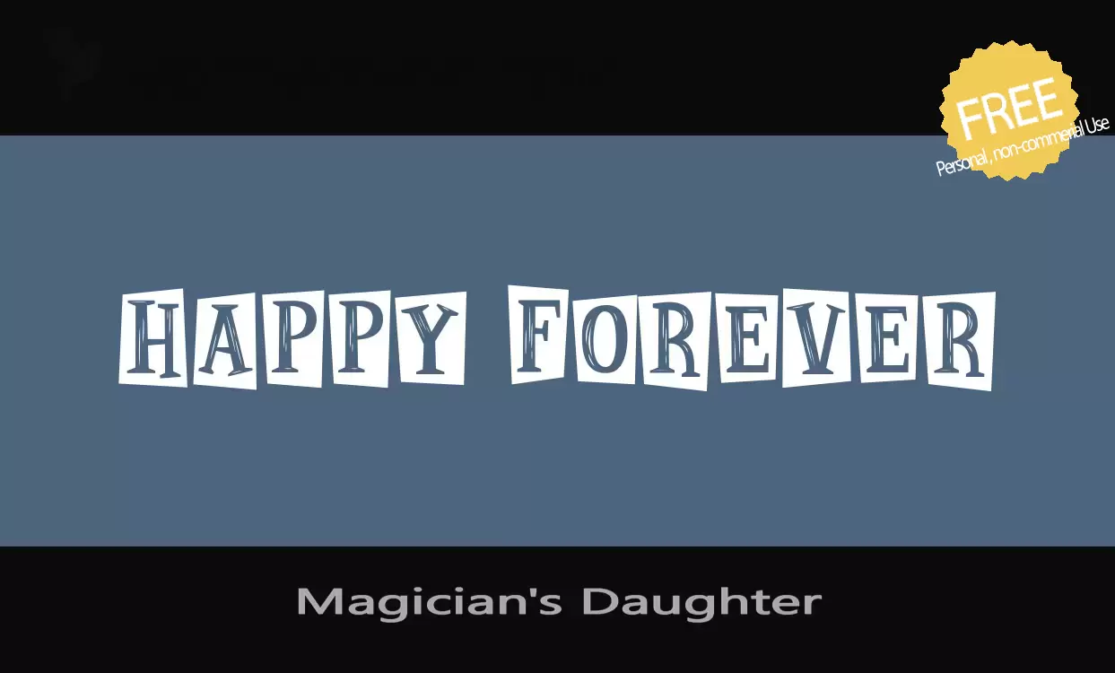 「Magician's-Daughter」字体效果图