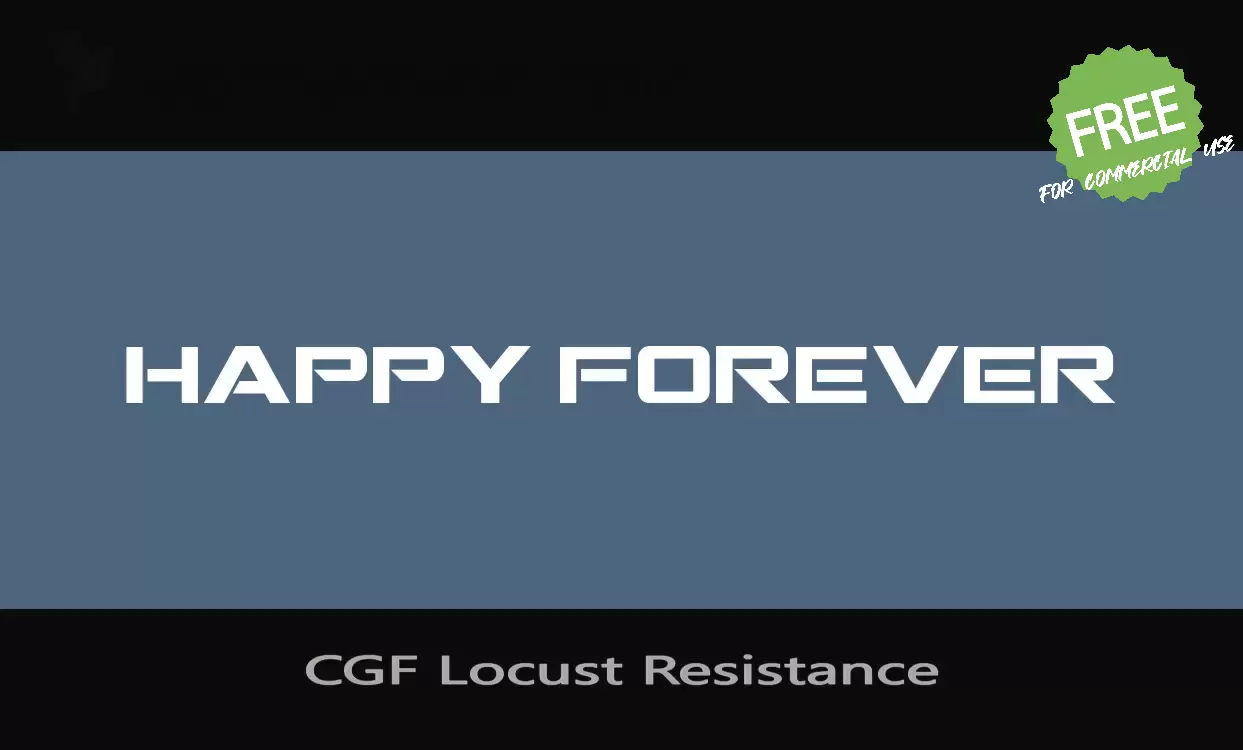 「CGF-Locust-Resistance」字体效果图