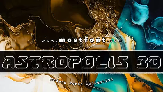 「Astropolis-3D」字体排版图片