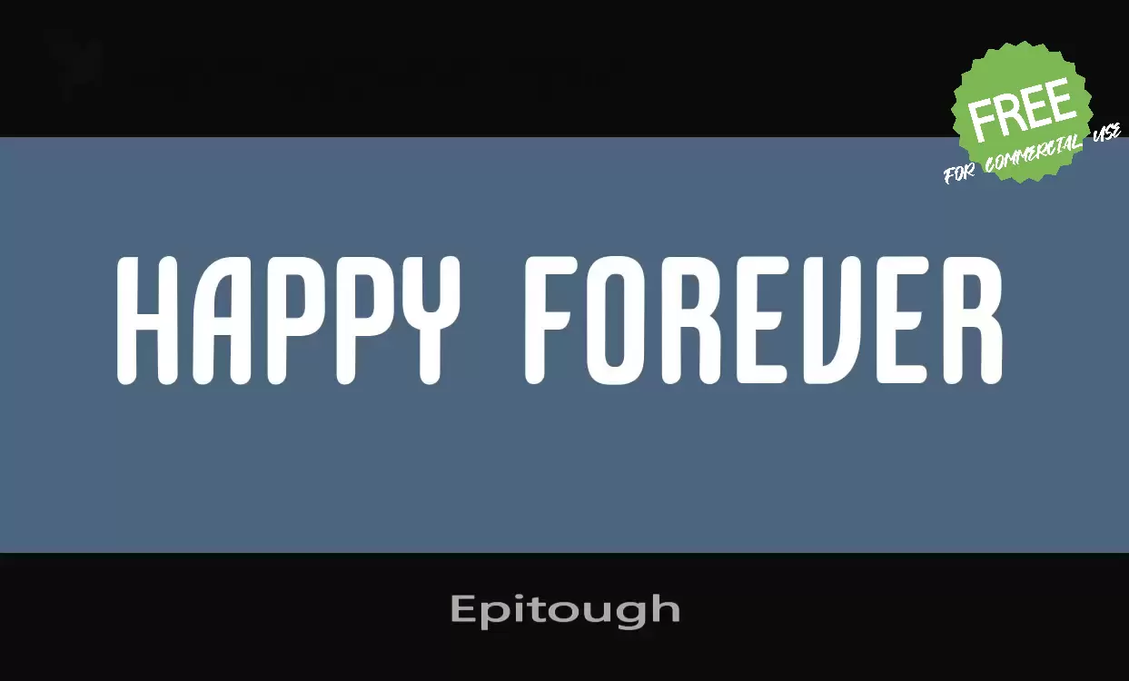 Font Sample of Epitough