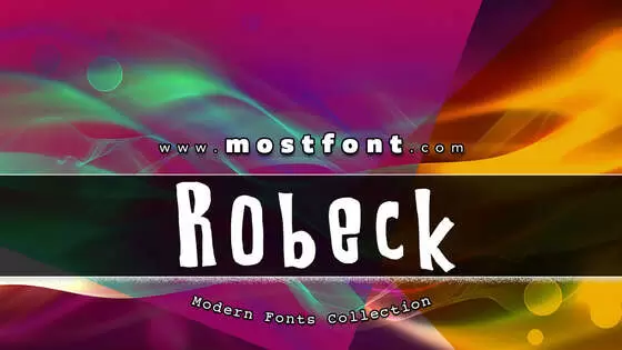 Typographic Design of Robeck