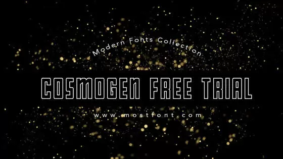 「Cosmogen-Free-Trial」字体排版图片