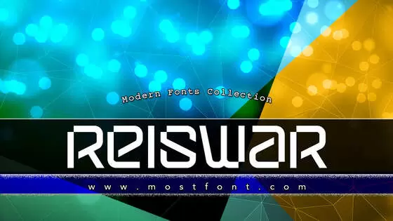 「Reiswar」字体排版图片