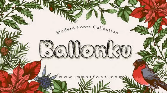 「Ballonku」字体排版图片