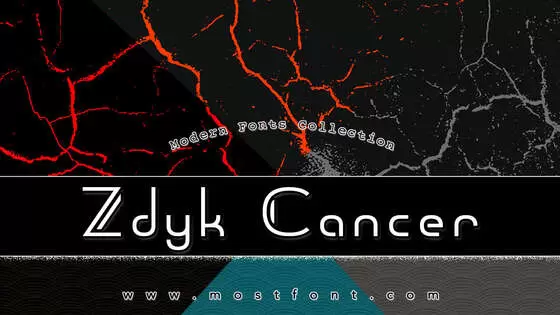 「Zdyk-Cancer」字体排版样式