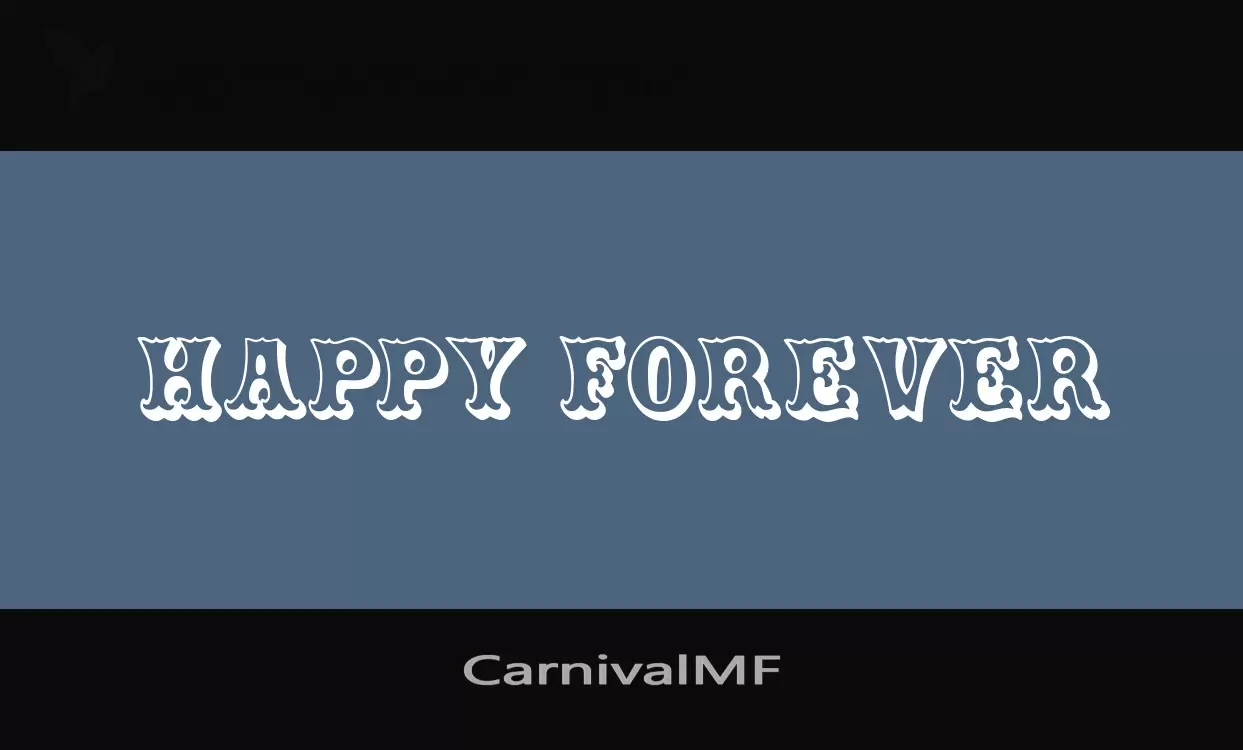 「CarnivalMF」字体效果图