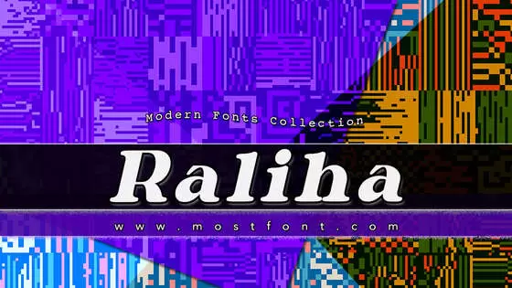 Typographic Design of Raliha