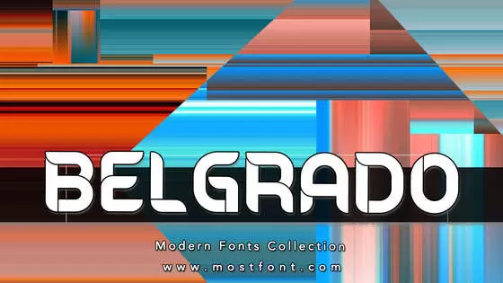 「Belgrado」字体排版图片