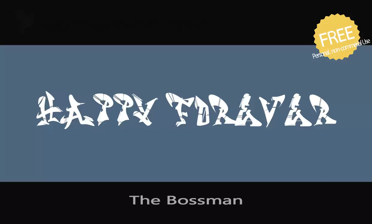 「The-Bossman」字体效果图