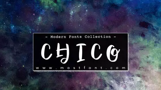 「CHICO」字体排版图片